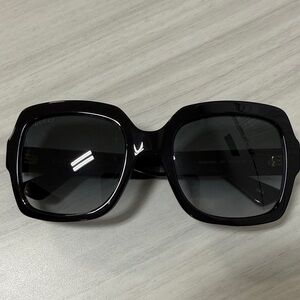 Gucci gg0036SN Black Oversized Square Sunglasses
